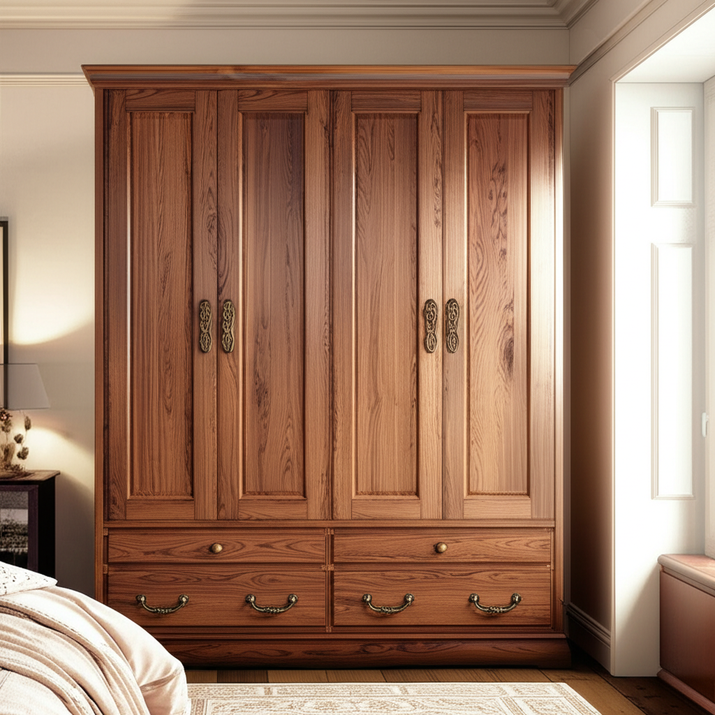 Custom Wooden Wardrobe
